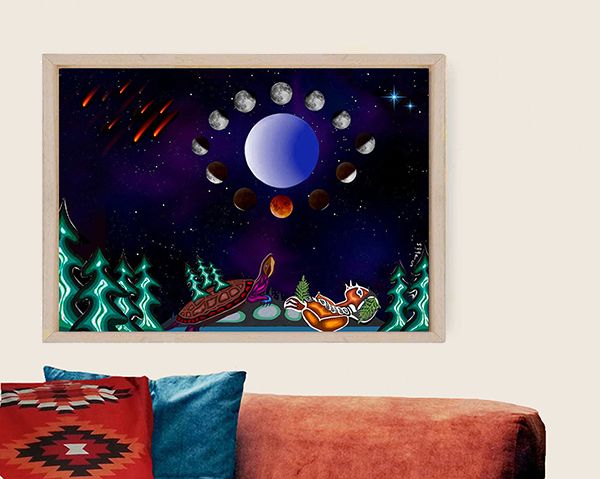Mother Earth and the Dance of the Thirteen Moons canvas wall print