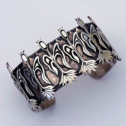 Ojibwe Corn Dance cuff bracelet
