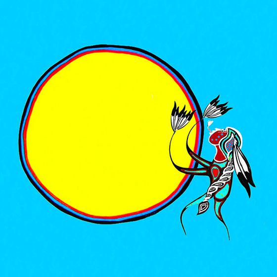 Ojibwe Sun Dancer wall art