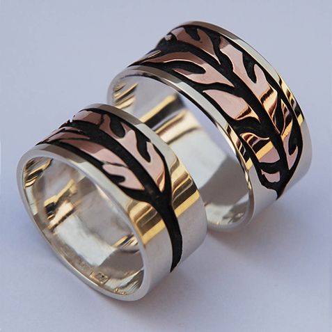 Two-Spirit wedding rings Migizi's Dream
