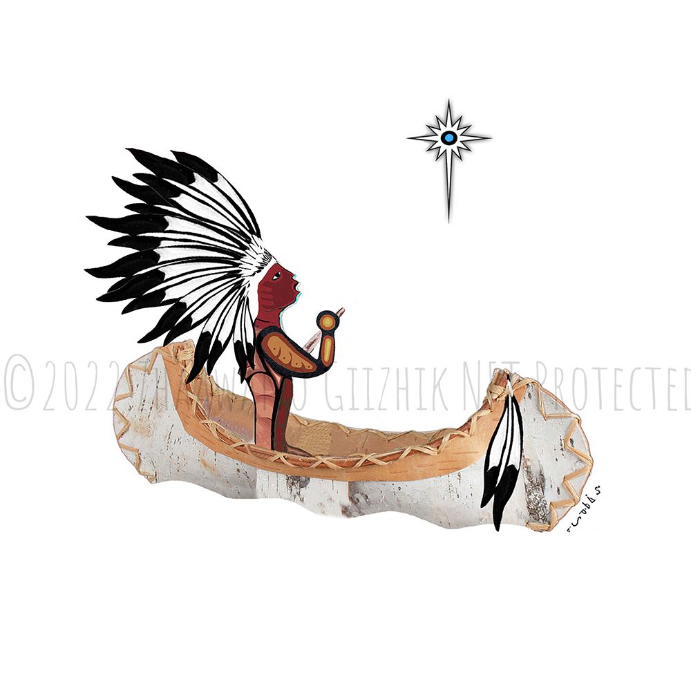Woodland Art print The Chief's Journey Home