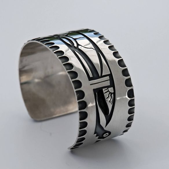 Silver loon bracelet