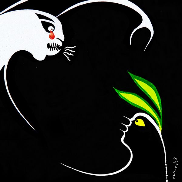 The Great Battle Between Winter and Spring art print 