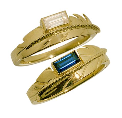 Two Spirit wedding rings Light of the Universe