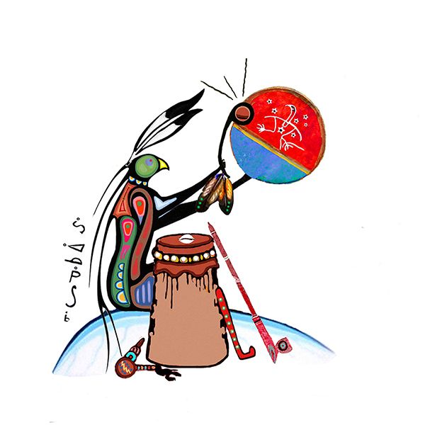 Woodland Art print Thunderbird Healer