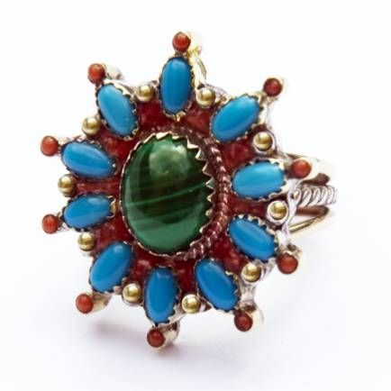 Native American style storytelling ring based on the Anishinaabe Seven Grandfather teachings