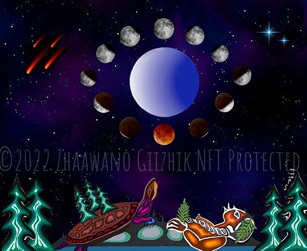 Mother Earth and the Dance of the 13 Moons art print