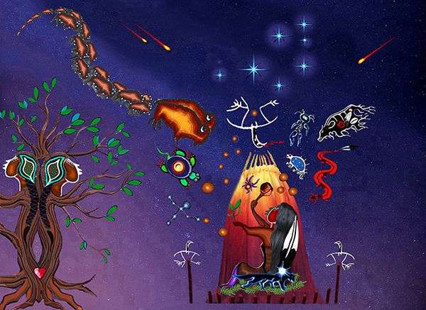 Shaking Tent Healer art print