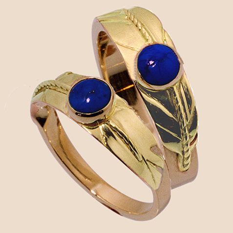 Two Spirit wedding rings Night Wings