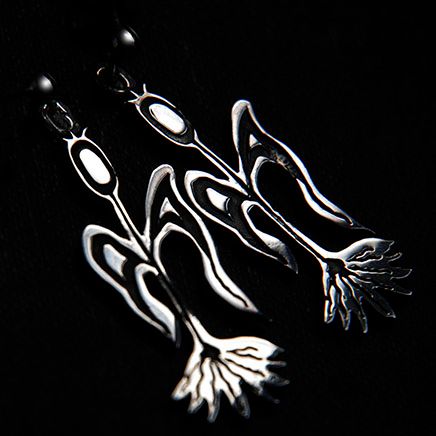 The Spirit of Mandaamin Ojibwe style earrings