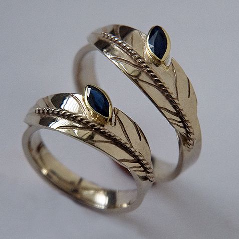 Two-Spirit Eagle Feather rings Madweyaash