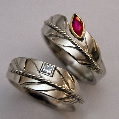 Two-Spirit wedding rings Sky Dreamers