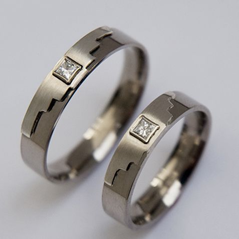 Two-Spirit wedding rings Thunder Wings
