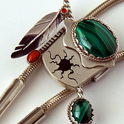 Midewiwin Drum bolo tie
