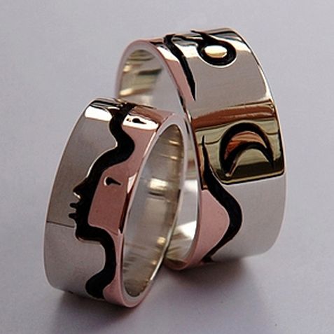 Two-Spirit wedding bands The Loving Earth