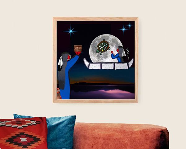 Moon Reflection canvas print