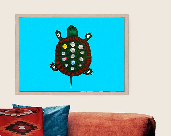 Grandmother Turtle and the Dance of the Thirteen Moons canvas print