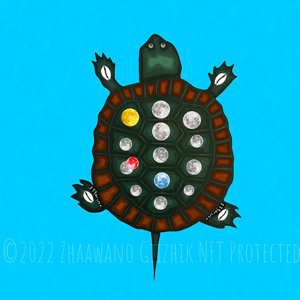 Grandmother Turtle and the Dance of the Thirteen Moons