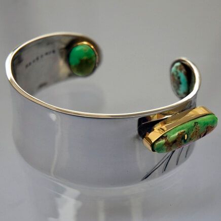 Spirit Of Manoomin bracelet by Native Woodland jeweler Zhaawano Giizhik
