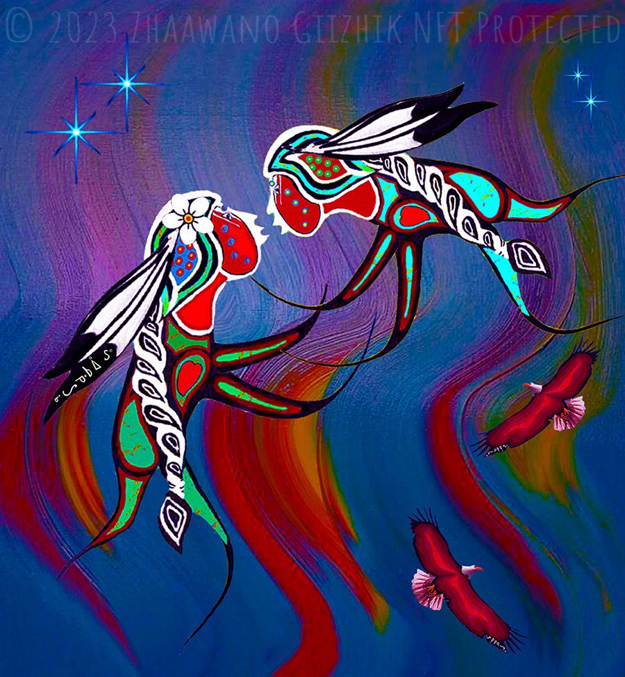 Photo print of painting Take My Hand (New Beginnings)