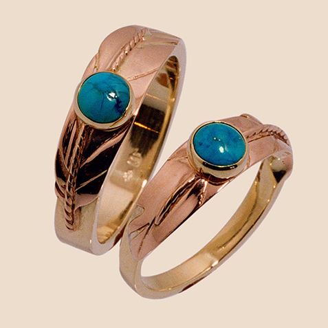 Two-Spirit wedding rings Sky Dance